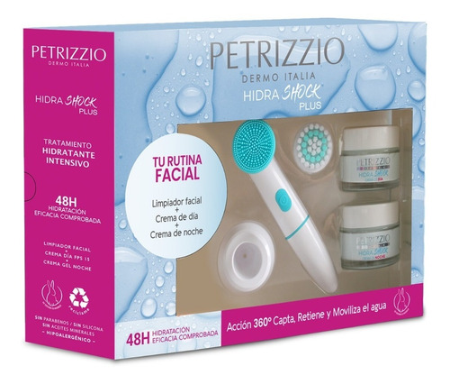 Set Limpiador Facial + Crema Hidrashock Día/noche Petrizzio