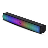 Caixinha Som Soundbar Gamer Bluetooth Pc Led Rgb 20w