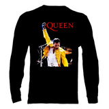 Polera Manga Larga Queen - Ver 09 - Freddie Mercury