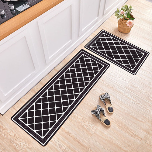 Alfombra Antideslizante Estampada Para Cocina, Juego De 2 Un