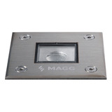 Luminario Led De Piso Empotrar 2w 45° 2700k Acero Inox Magg