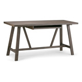 Simplihome Dylan - Escritorio Industrial Moderno De Madera . Color Driftwood