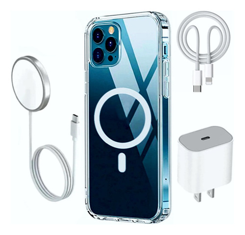 Kit: 2 Cargadores + Funda Mg + Cable Para iPhone 11 12 13 14