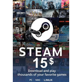 Gift Card Steam R$15,00 Envio Imediato 