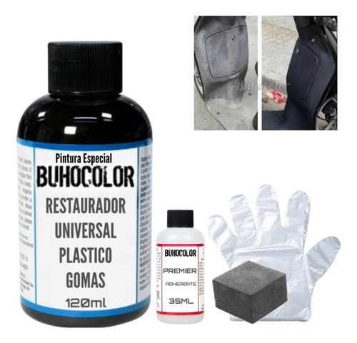 Kit Restaurador Plasticos Moto Gastados X Accion Sol O Rayas