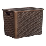 Rattan Organizador Transportador Objetos 25 Litros