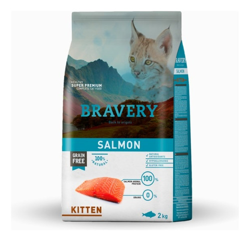 Bravery Kitten Salmón 2 Kg L&h