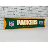 Vintage Packers Green Bay Nfl Cartel De Metal 