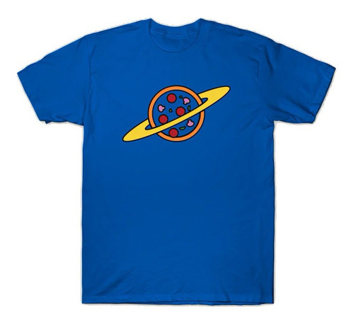 Nueva Playera Camiseta Algodon Tendencia Pizza Planeta Forma