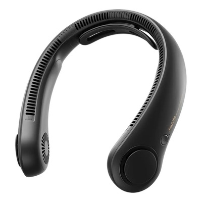 Jisulife Ventilador De Cuello, Sin Manos, 5vel 5000 Mah Color Negro | Meses sin interés