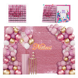 Shimmer 3d/4d Panel Decorativo Paquete 30x30cm Caja Con 15pz Rosa