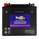 Batería Moto Haijiu Htx14-fa Agm  Gel Libre Mant. Avant