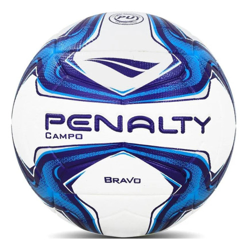 Bola Futebol Campo Penalty Bravo Branco/azul Original C/nf