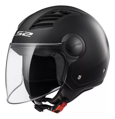 Casco Moto Abierto Ls2 Oficial 562 Airflow  Negro Mate Rpm