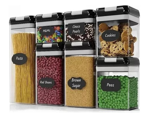 Contenedores Organizador Alimentos Set 7pcs Cocina 