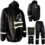 Impermeable Siliconado Para Motociclista 4 Piezas