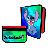 Combo Carpeta + Cartuchera Stitch #599