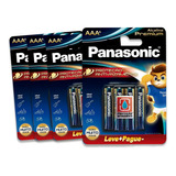 24 Pilhas Alcalinas Panasonic Premium  Aaa (palito) 