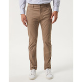 Pantalón Chino Huez Slim Fit Hombre Gabardina Tostado Equus