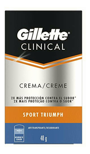 Gillette Endurance Clinical Sport Triumph Barra Suave 48g