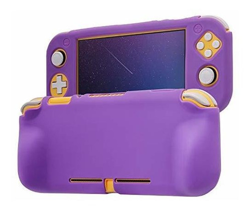 Funda Con Agarre Para Nintendo Switch Lite Silicona Morado