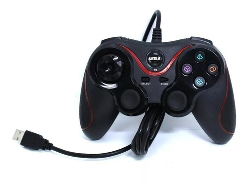 Joystick Para Playstation 3 Ps3 C/ Cable-función Turbo Seisa