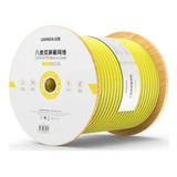 Rolo De Cabo De Rede Cath 8 Ugreen 305m 40gbps Amarelo