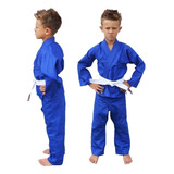 Judogi Kimono Judo Traje Uniforme Azul Niños