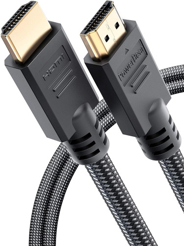 Cable Hdmi Powerbear 4k De 6 Pies | Nylon Trenzado De Alta V