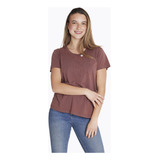 Polera M/c Merrell T-shirt Short Sleeve Burdeo Mujer