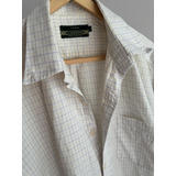 Camisa Cardón Hombre L/g Usada 100% Algodón Blanca