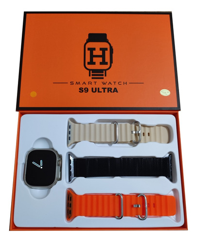 Smart Watch S9 Ultra Reloj 3 Correas Hombre Mujer 