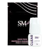 Cola Sm Clear 3ml Extensão Cílios Fio Premium Transparente