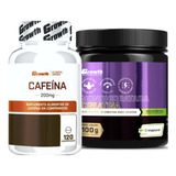 Cafeina 210mg 120 Caps + Creatina 100g Creapure Growth
