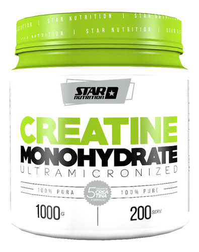 Suplemento En Polvo Star Nutrition Creatine Monohydrate En Pote De 1kg