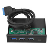 Lector De Tarjetas Interno Usb3.0 De 3 Puertos + 1 Puerto Us