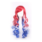 Pelucas De Fiesta Para Mujer Baratas Harajuku Lolita Red Blu