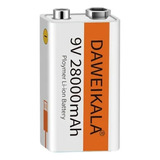 Bateria Pilha Usb Recarregável 9v 28000mah