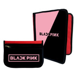 Combo Carpeta + Cartuchera  Black Pink K-pop #434