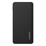 Power Bank Gadnic Metalico Reforzado Elegante Slim Display Color Negro