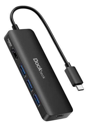 Usb C Hub 4k 60hz, Adaptador Multipuerto Dockteck Usb-c 5 En