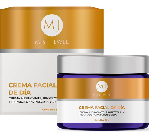 Mist Jewel Crema De Día Facial Con Fps 30, Ácido Hialurónico, Ferúlico Y Vitamina C Para Todo Tipo De Piel 50g 