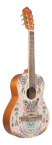 Guitarra Clasica Bamboo Gci-36-indi C/funda Acolchada Color Marrón Orientación De La Mano Derecha
