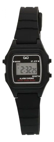 Reloj Q&q Digital Unisex Lla2-201 Color De La Correa Negro Color Del Bisel Negro