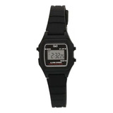 Reloj Q&q Digital Unisex Lla2-201 Color De La Correa Negro Color Del Bisel Negro