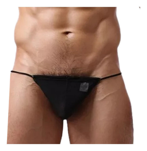 Cueca Fio Dental Para Homens Em Tule Transparente Sexlord