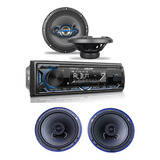 Autostereo Steelpro Y 4 Bocinas Redondas Soundstream 6.5 