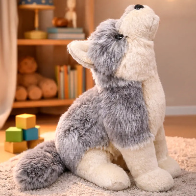 Lobo De Peluche Realista Viahart 28 Cm Detallado | Envío gratis