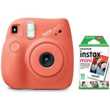 Fujifilm Paquete Instax Mini 7+ Coral Claro (paquete De 10 .