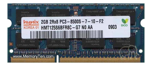 Memória Ram  2gb 1 Sk Hynix Hmt125s6bfr8c-g7